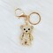 Wrapables Crystal Bling Keychain, Keyring Purse Handbag Pendant Charm, Teddy Bear